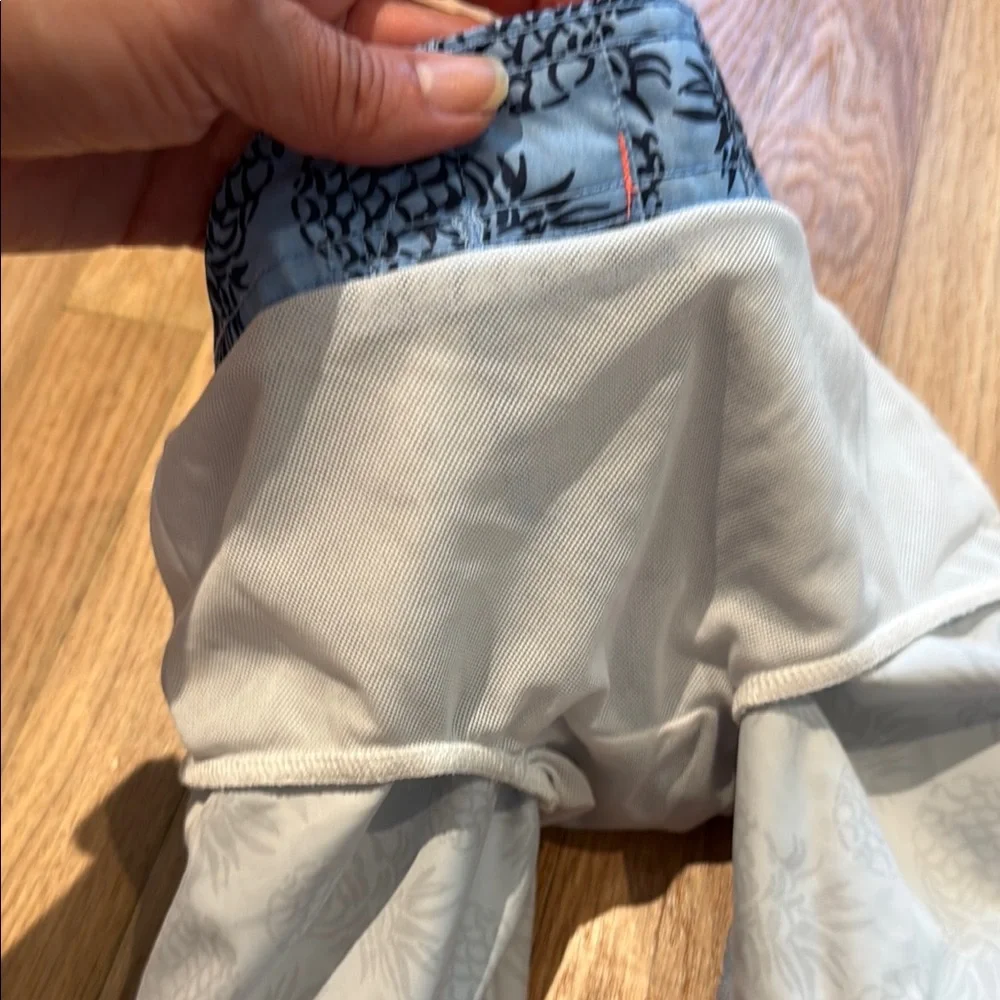 Janie and Jack Pineapple Print swim Shorts bathing suit w/ Drawstring 3T - Picture 4 of 4